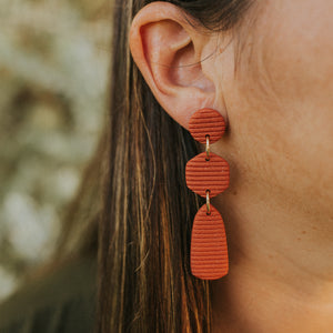 Terracotta Drop Earring