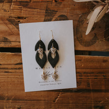 Load image into Gallery viewer, Made to Order Statement Earring in &#39;back to black&#39;