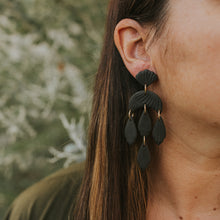 Load image into Gallery viewer, Made to Order Statement Earring in &#39;back to black&#39;