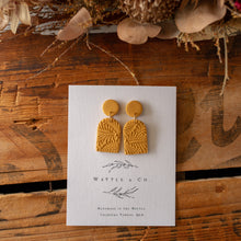 Load image into Gallery viewer, Statement Earring in &#39;keen&#39;s mustard&#39;