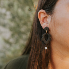 Load image into Gallery viewer, Statement Earring in &#39;back to black&#39;