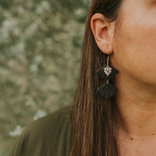 Load image into Gallery viewer, Statement Earring in &#39;back to black&#39;