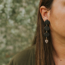 Load image into Gallery viewer, Statement Earring in &#39;back to black&#39;