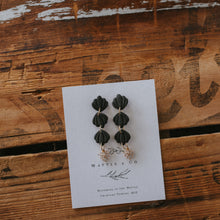 Load image into Gallery viewer, Statement Earring in &#39;back to black&#39;