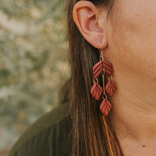 Load image into Gallery viewer, Statement Earring &#39;botanicals&#39; in bronze boho drop
