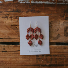 Load image into Gallery viewer, Statement Earring &#39;botanicals&#39; in bronze boho drop